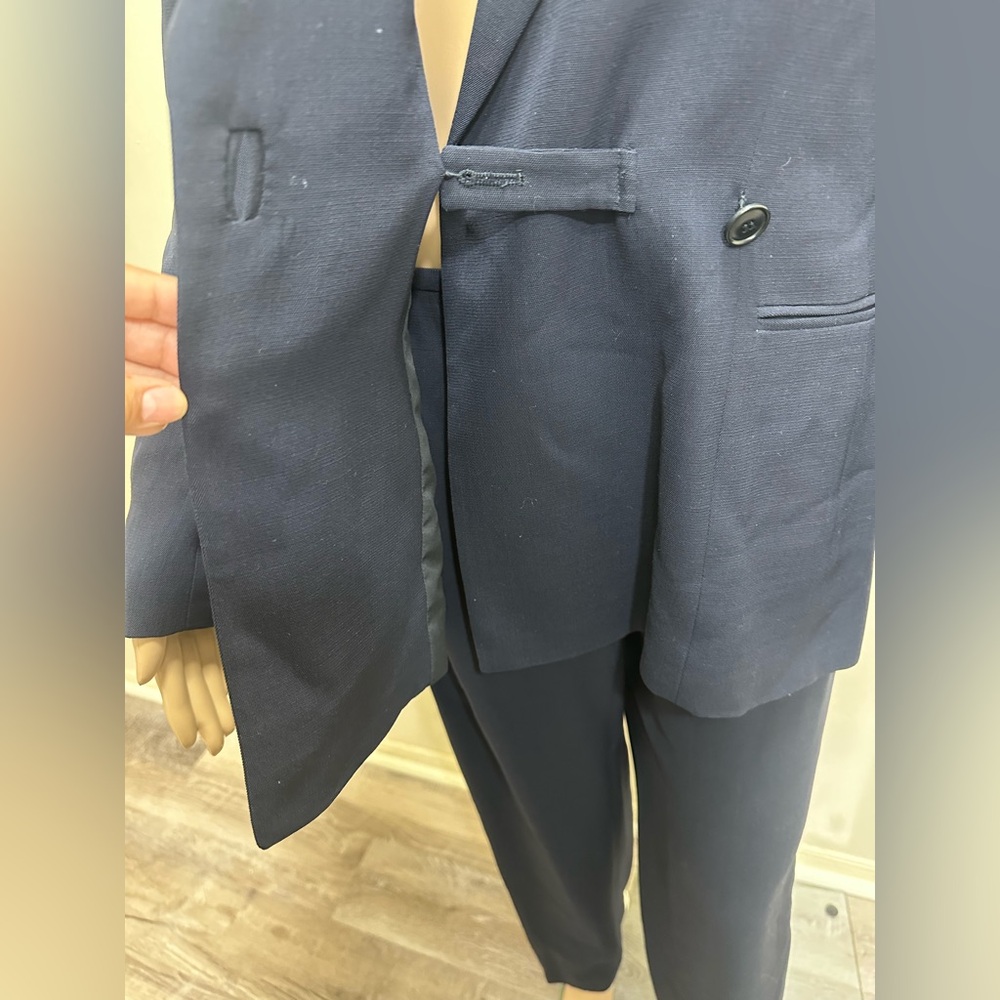 Armani Collezioni Women's Navy Blazer and Pants - Picture 7 of 12
